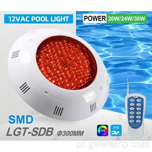 Luz da piscina RGB AC12V à prova de intempéries com controle remoto sem fio